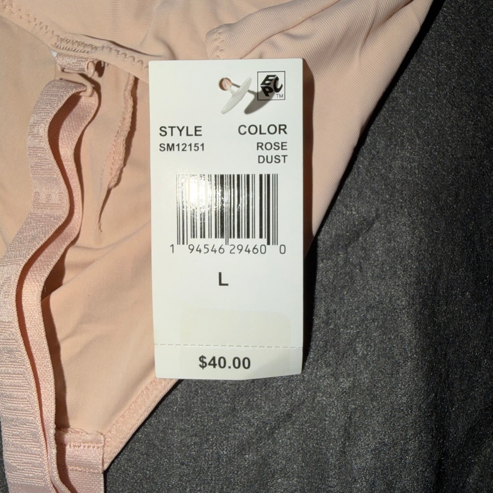 Steve Madden Rose Dust Logo Bralette Triangle Bra SM12151 Womens Large New - Picture 4 of 4